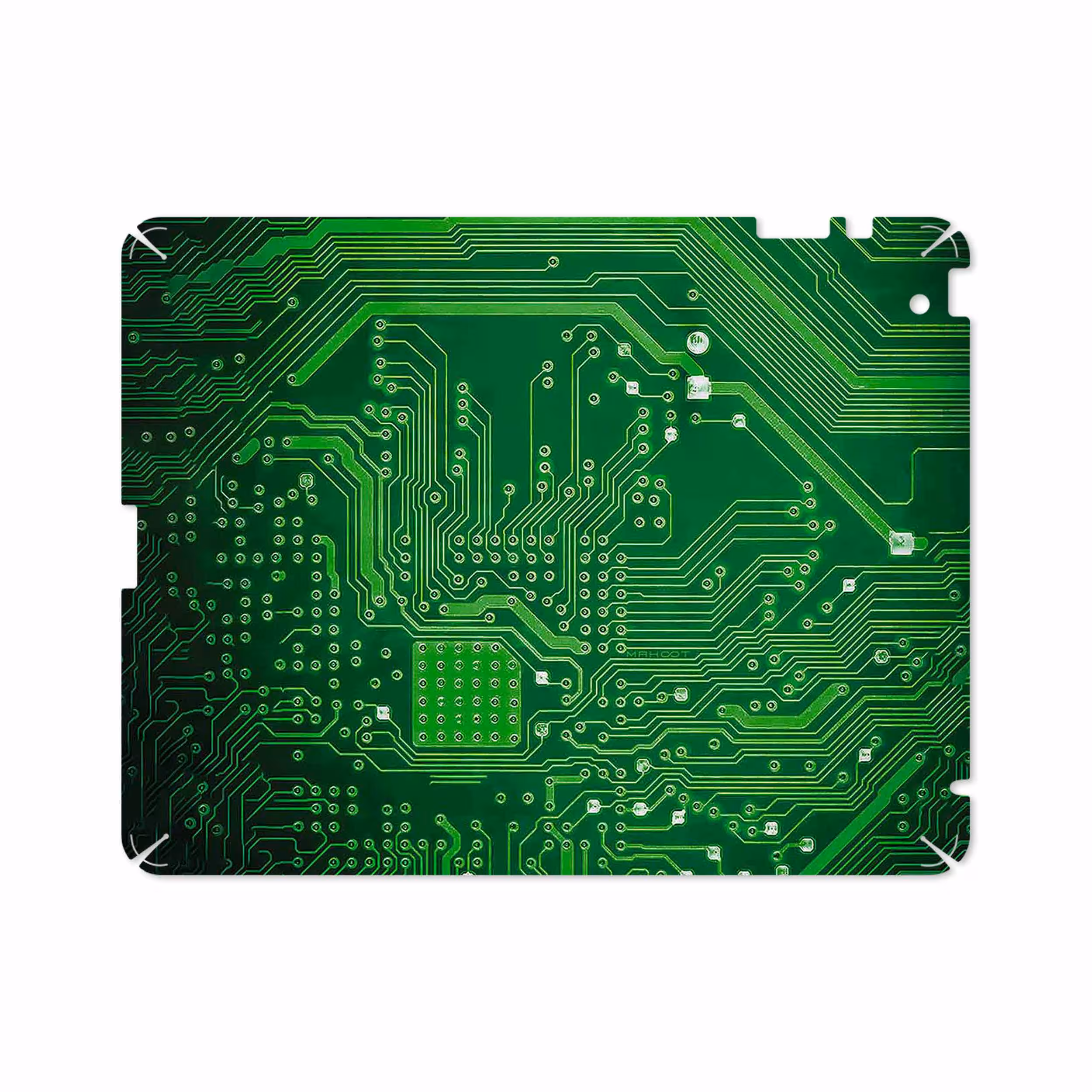 برچسب پوششی ماهوت مدل Green Printed Circuit Board مناسب برای تبلت اپل iPad 2 2011 A1397