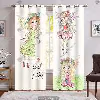 پرده پانچی سه بعدی طرح دخترانه‌ی عروسکی WA-2417