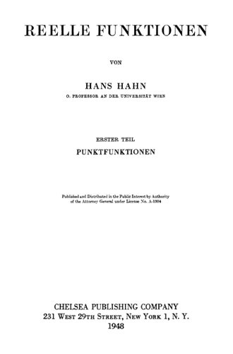 خرید و دانلود نسخه کامل کتاب Reelle Funtionen