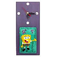 ساعت دیواری طرح باب اسفنجی