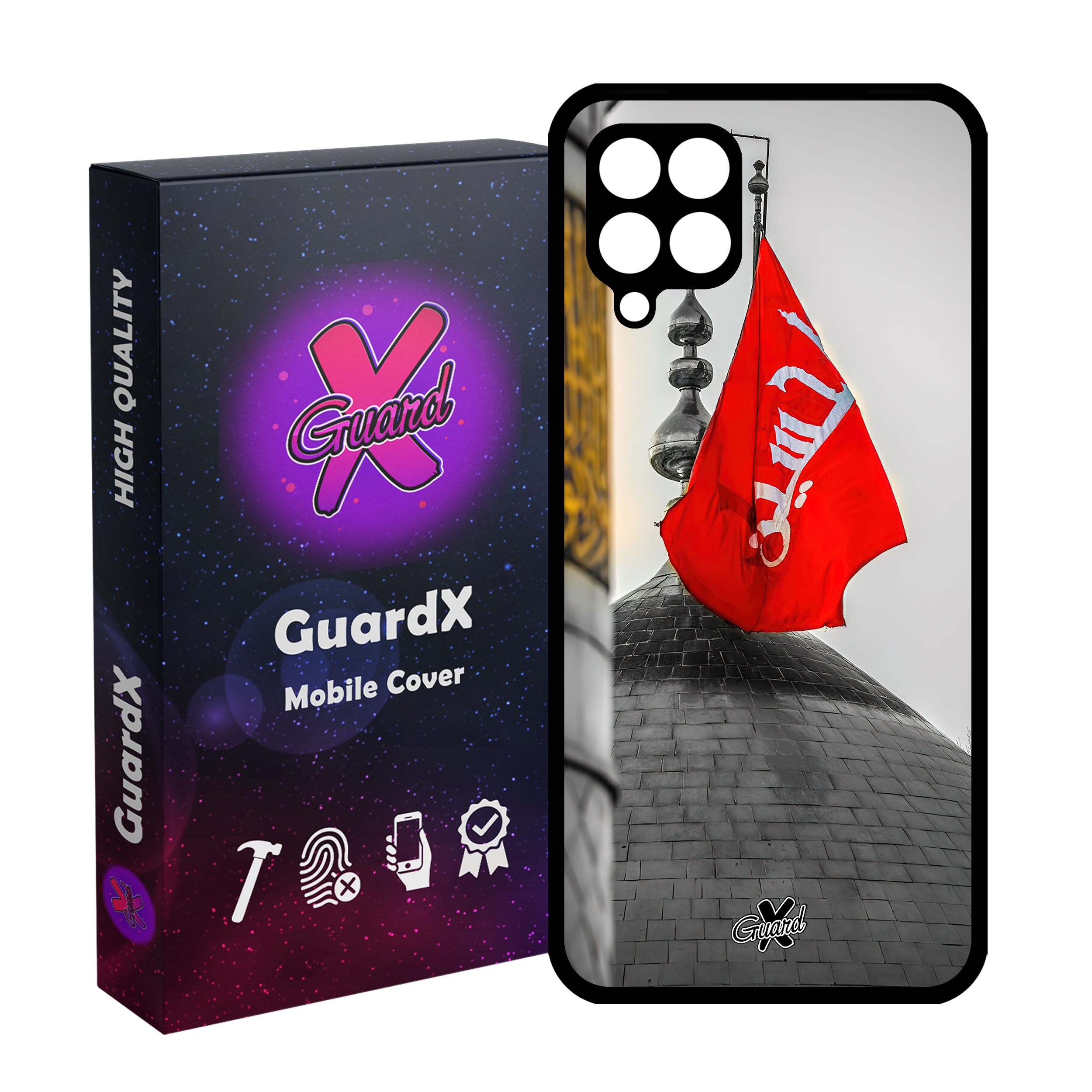 کاور گارد ایکس طرح محرم 2 مدل Glass10457 مناسب برای گوشی موبایل سامسونگ Galaxy M32 4G/M22 4G/F22