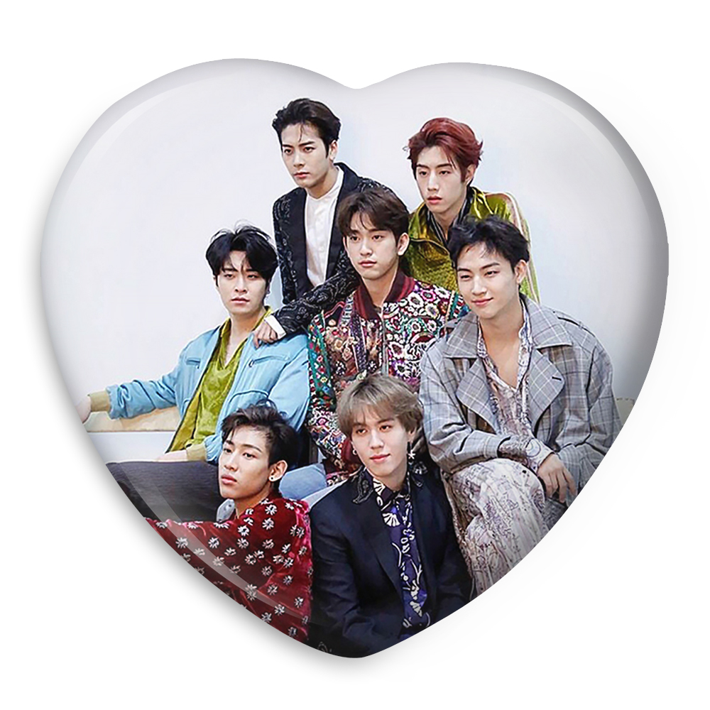 پیکسل خندالو طرح گروه گات سون GOT7 مدل قلبی کد 11637