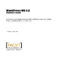 خرید و دانلود نسخه کامل کتاب WordPress MU 2.8 : beginner&#039;s guide : build your own blog network with unlimited users and blogs, forums, photo galleries, and more!