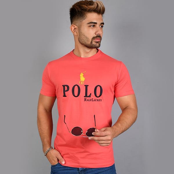 تی شرت مردانه سایز L مدل POLO سرخابی