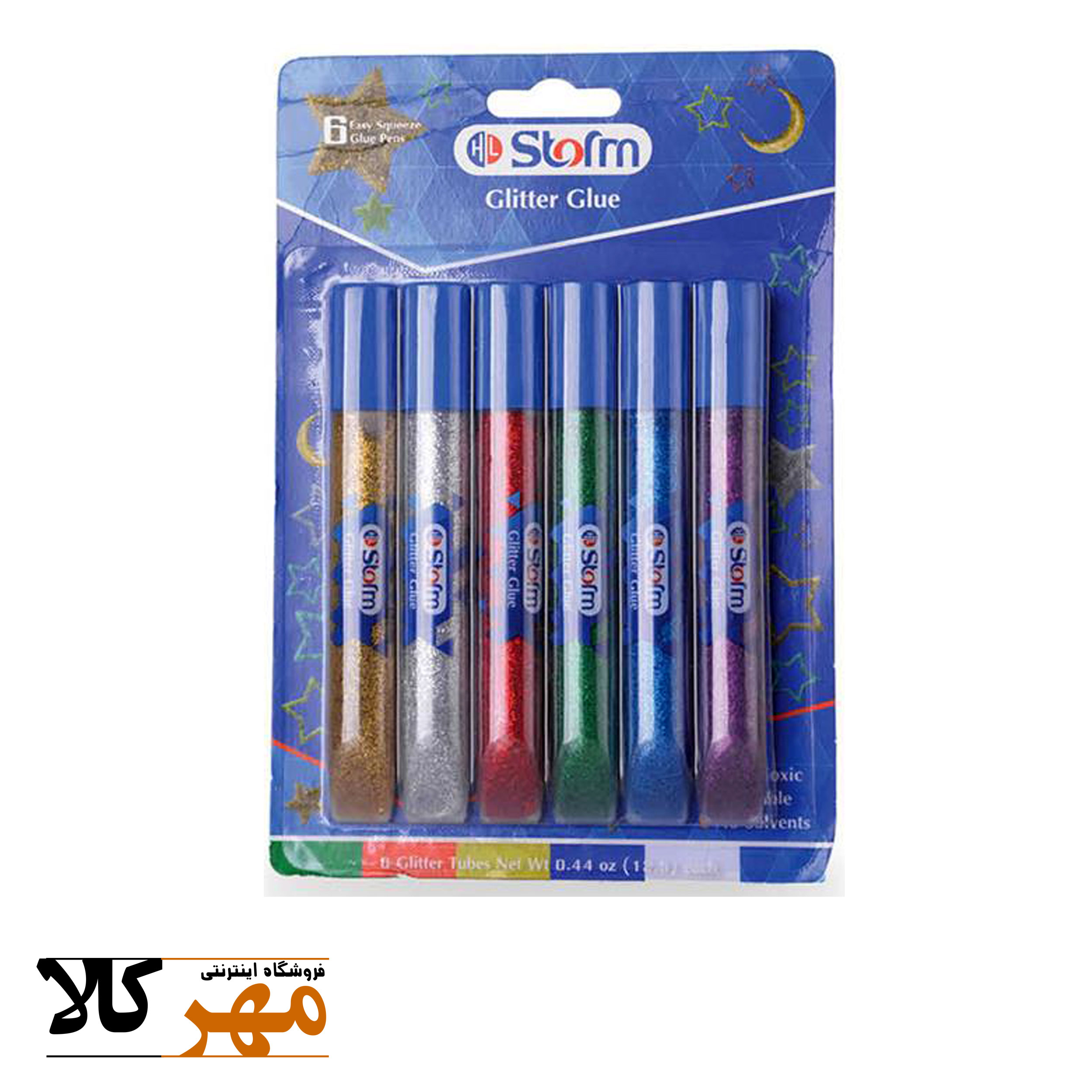 ست 6 رنگ چسب اکلیلی رنگ اصلی استورم