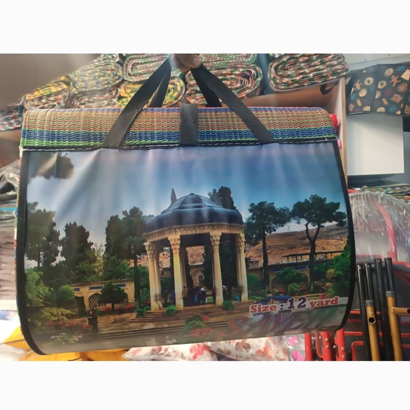 حصیر زیرانداز پلاستیک تاشو سفری 12 متری 24نفر  بسته بندی رایگان(پس کرایه)