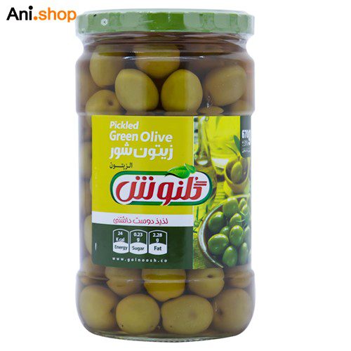 زیتون شور گلنوش 670 گرمcکد501