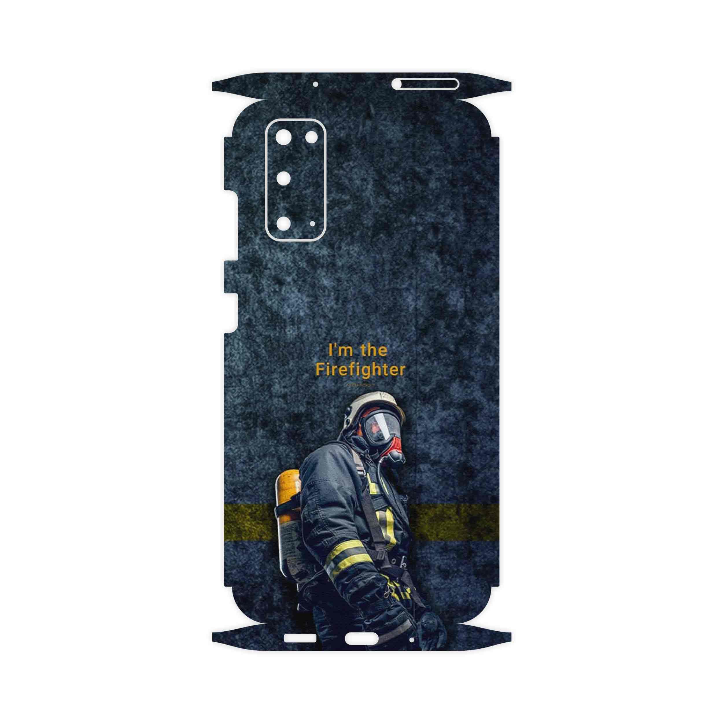 برچسب پوششی ماهوت مدل Firefighter-FullSkin مناسب برای گوشی موبایل سامسونگ Galaxy S20