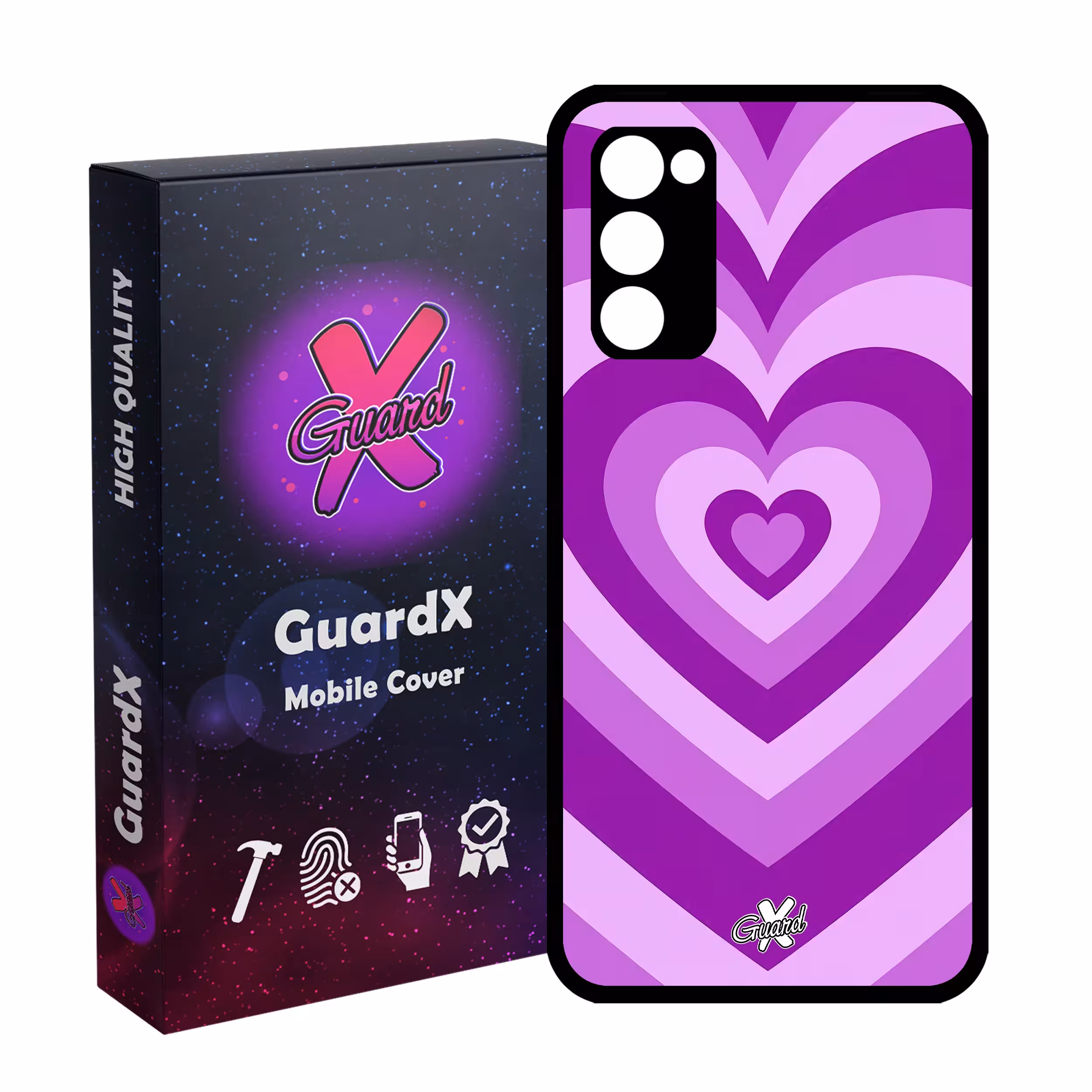 کاور گارد ایکس طرح قلب مدل Glass10474 مناسب برای گوشی موبایل سامسونگ Galaxy S20 FE