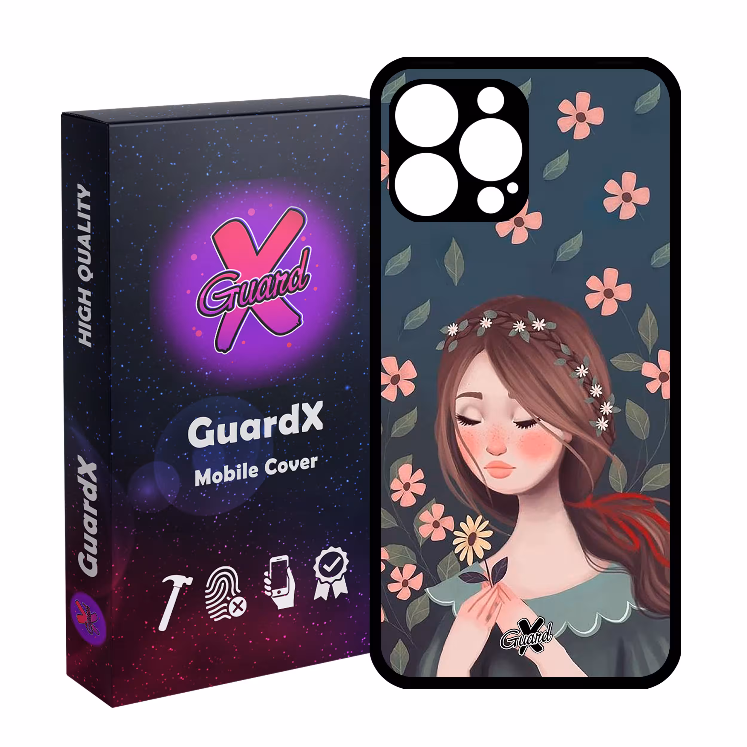 کاور گارد ایکس طرح Girl مدل Glass10332 مناسب برای گوشی موبایل اپل iPhone 12 Pro Max
