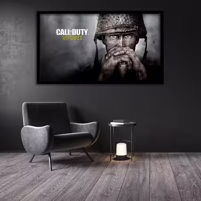 تابلو نوری بکلیت  طرح بازی call of duty مدل لایت باکس B136