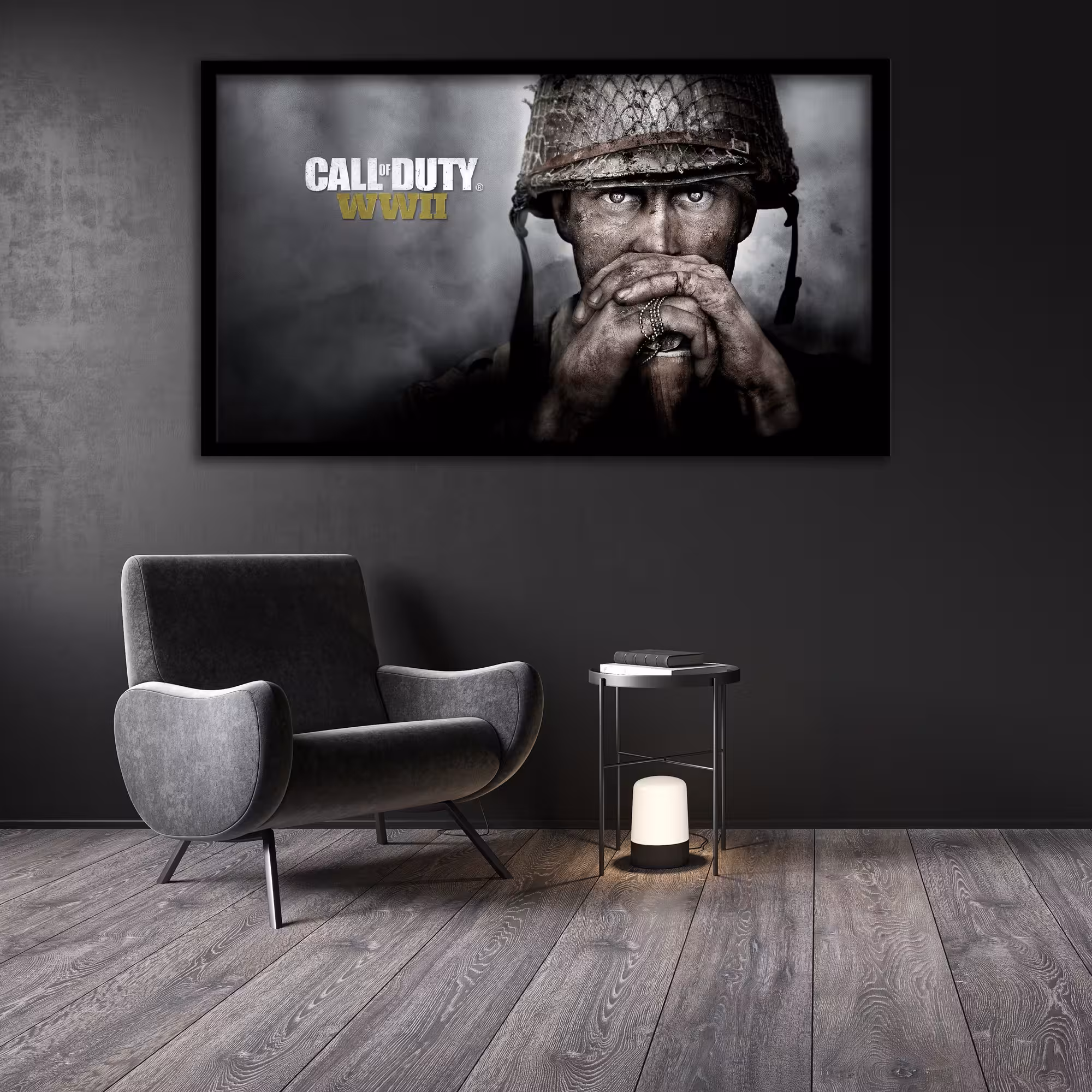 تابلو نوری بکلیت  طرح بازی call of duty مدل لایت باکس B136