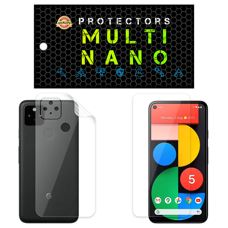 محافظ صفحه نمایش مولتی نانو مدل X-SFT مناسب برای گوشی موبایل گوگل Pixel 5 به همراه محافظ پشت | کالا برتری