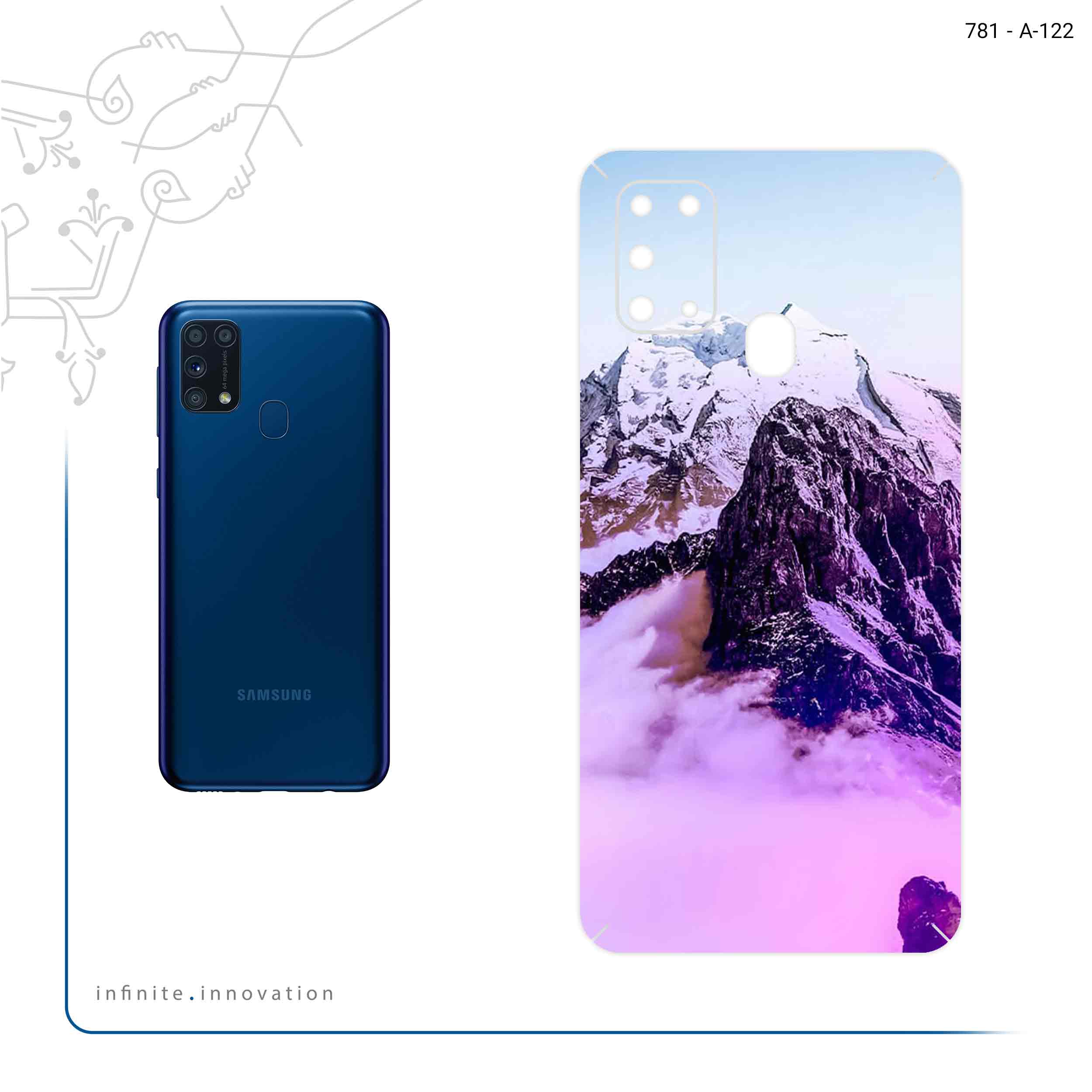 برچسب پوششی ماهوت مدل Mountaintop مناسب برای گوشی موبایل سامسونگ Galaxy M31