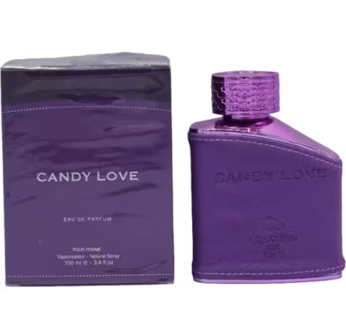 ادکلن 100میل زنانه کندی لاو برند کریشن CANDY LOVE