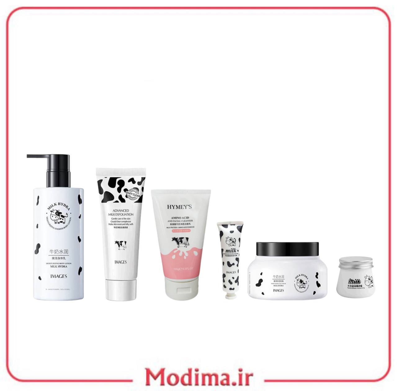 پک روتین پوستی روشن کننده شیر گاو ست 6 عددی 🐄