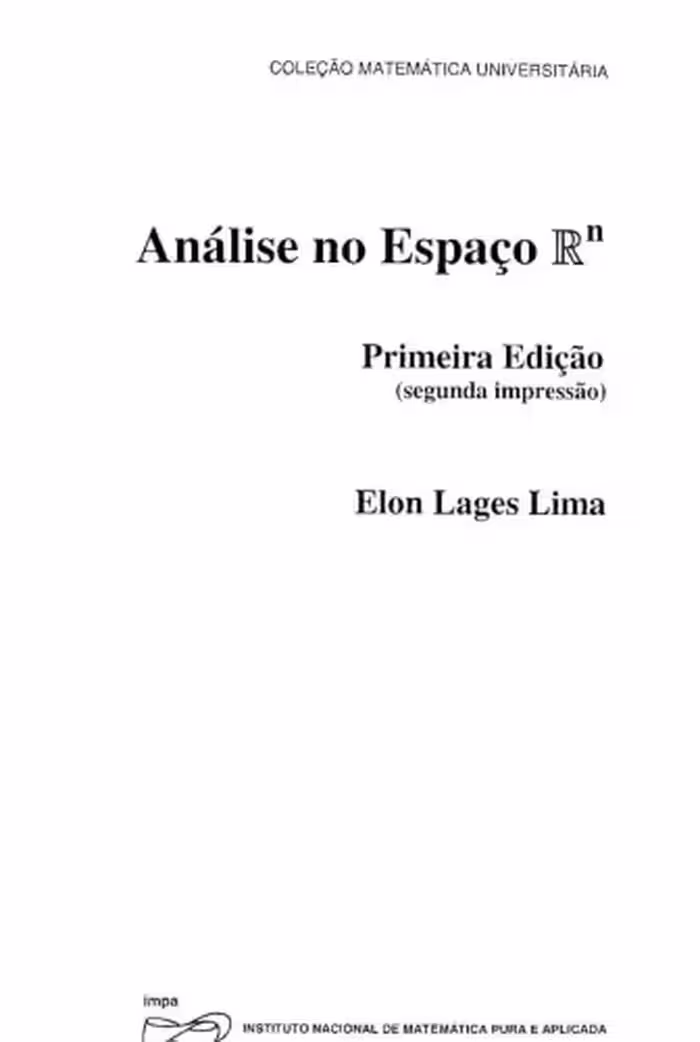 خرید و دانلود نسخه کامل کتاب Análise no Espaço Rn