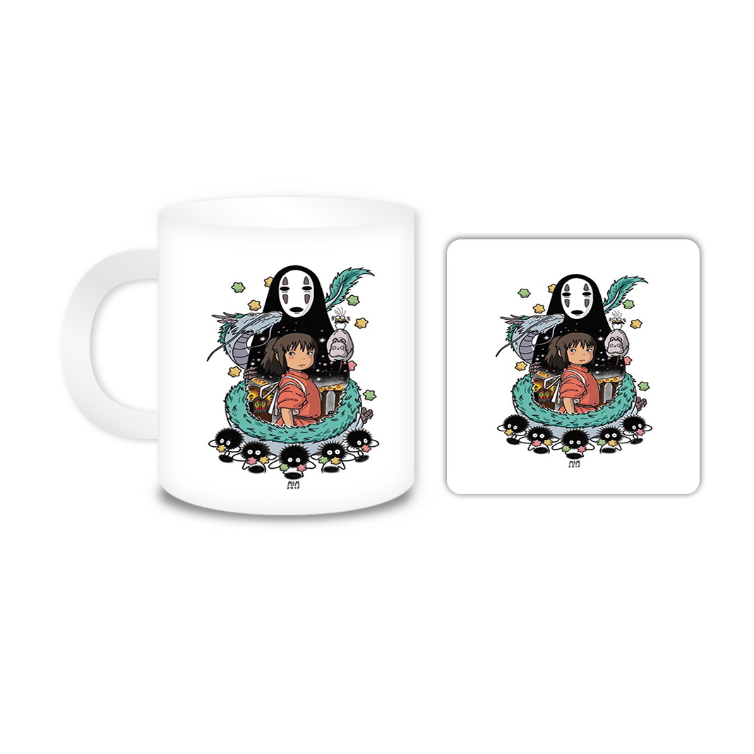 ماگ مدل شهراشباح کد 198 به همراه زیر لیوانی