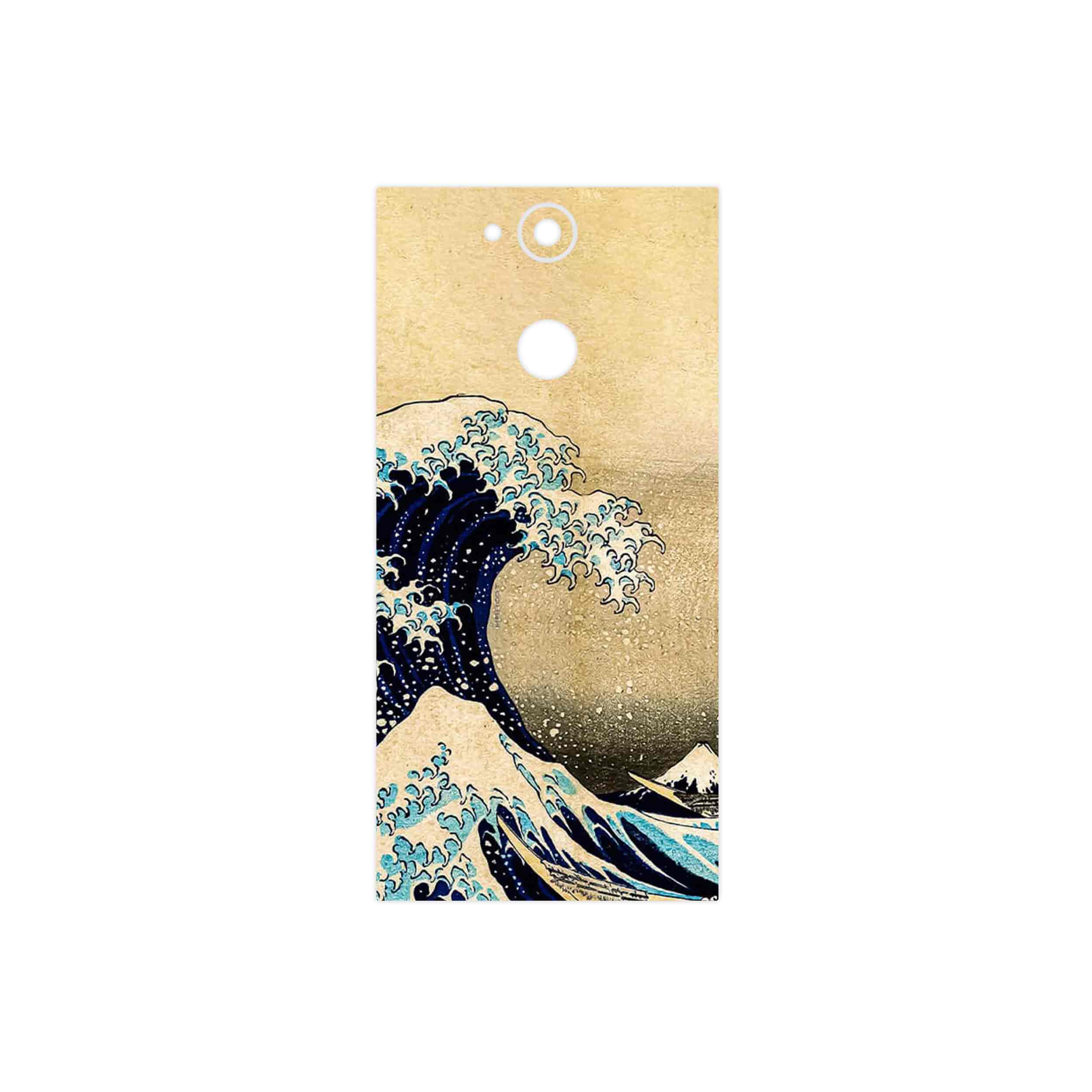 برچسب پوششی ماهوت مدل The Great Wave off Kanagawa of Hokusai مناسب برای گوشی موبایل سونی Xperia XA2