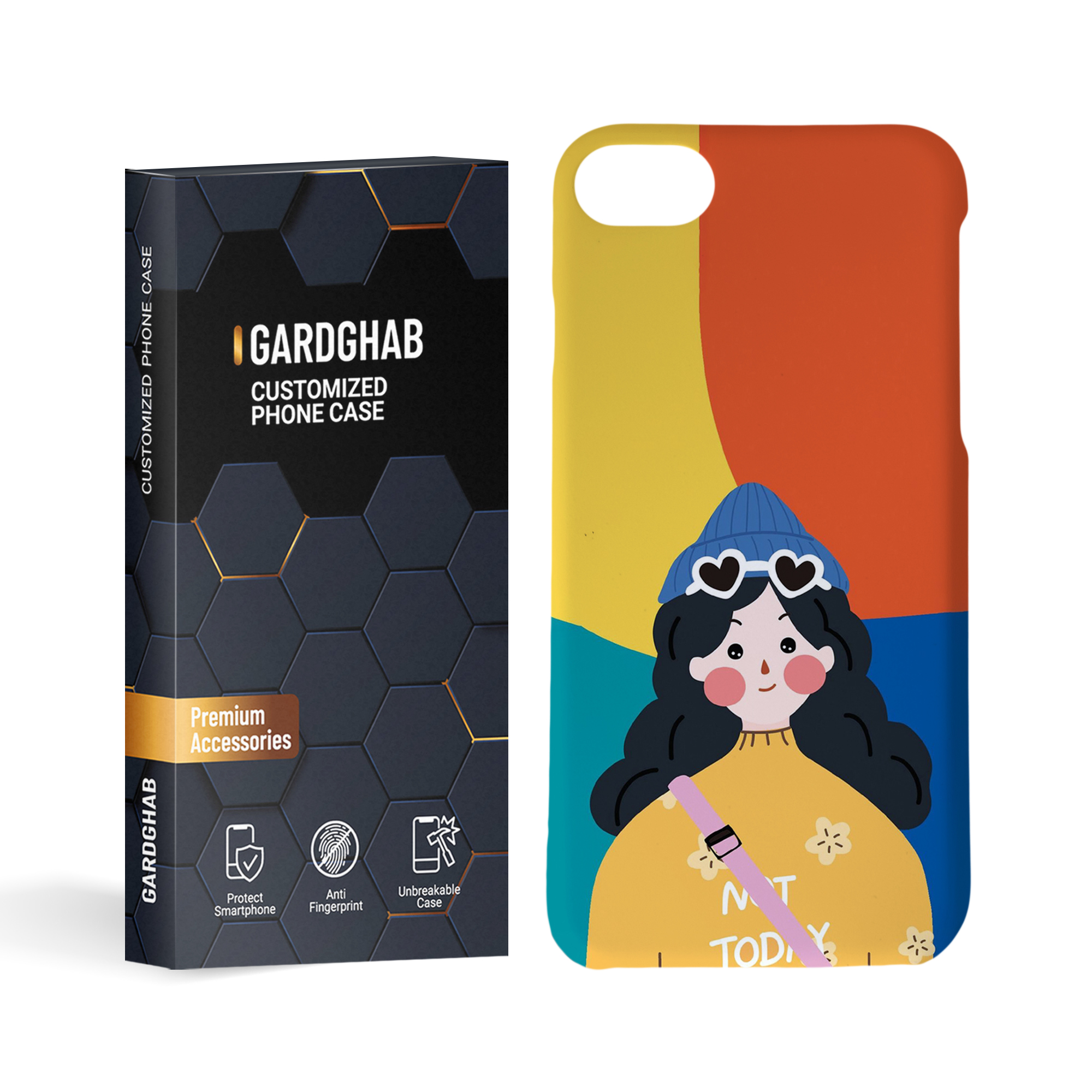  کاور گارد قاب مدل دخترانه مناسب برای گوشی موبایل اپل iphone 7 / 8 / se2020