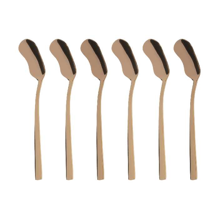 قاشق بستنی خوری ناب استیل مدل فلورانس پی وی دی بسته 6 عددی