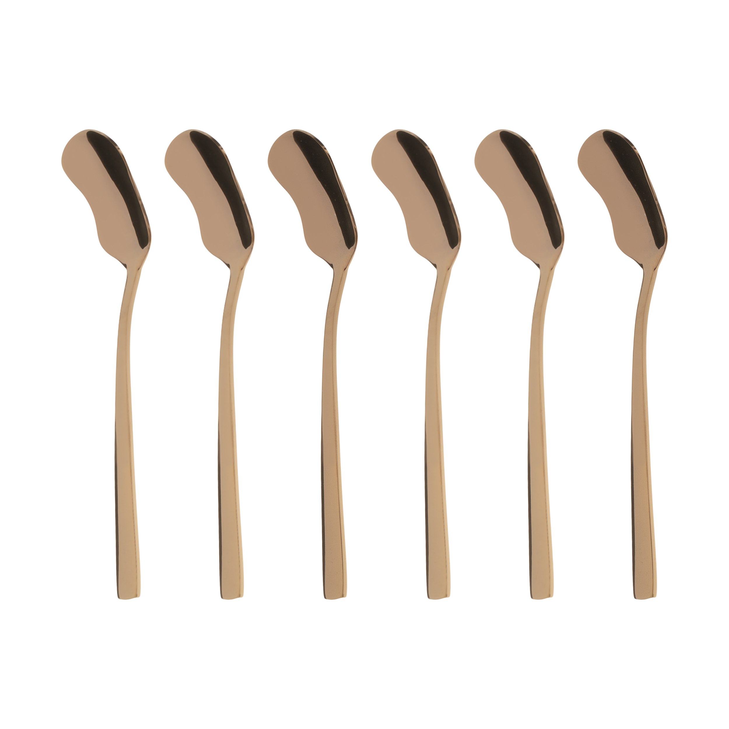 قاشق بستنی خوری ناب استیل مدل فلورانس پی وی دی بسته 6 عددی