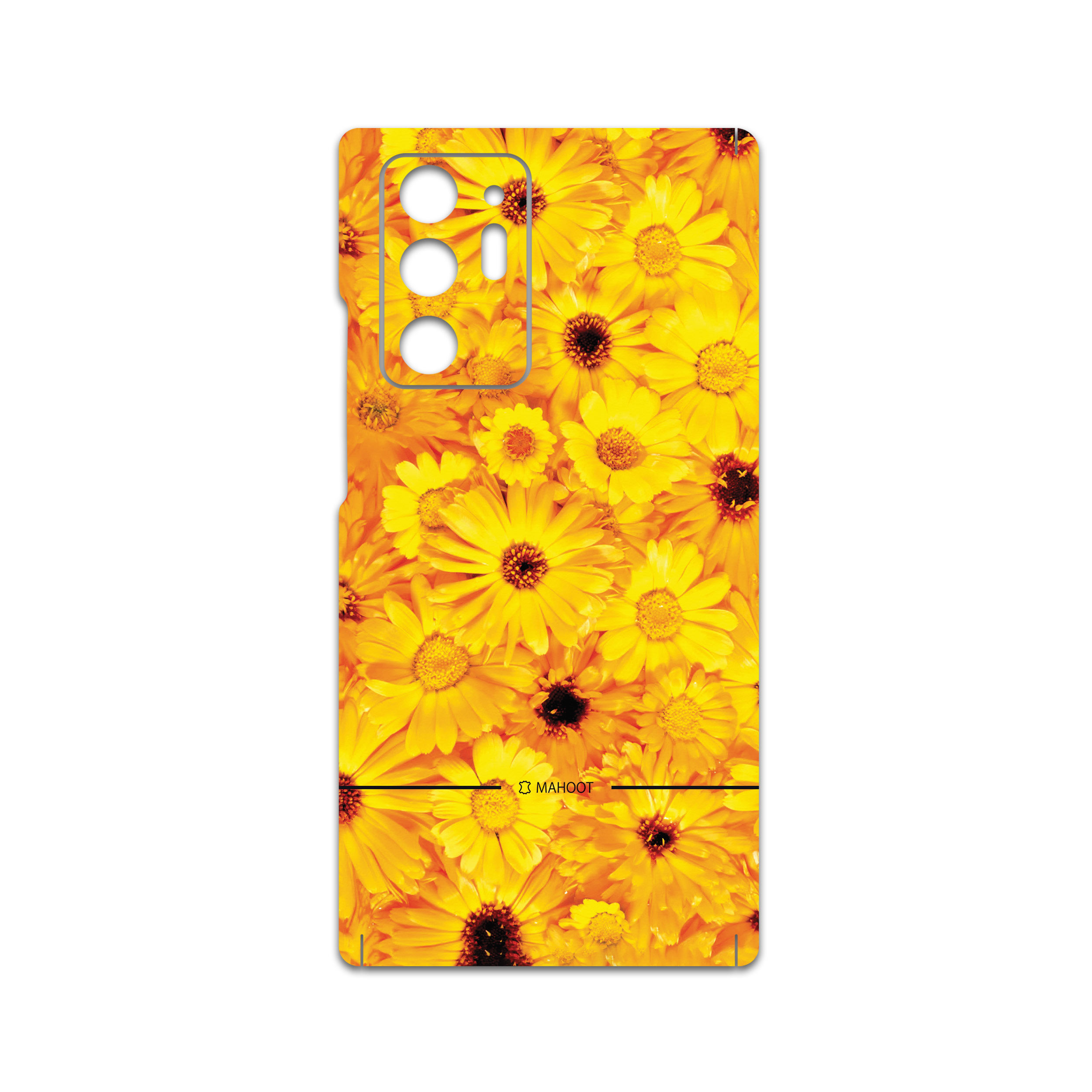 برچسب پوششی ماهوت مدل Yellow-Flower مناسب برای گوشی موبایل سامسونگ Galaxy Note20 Ultra