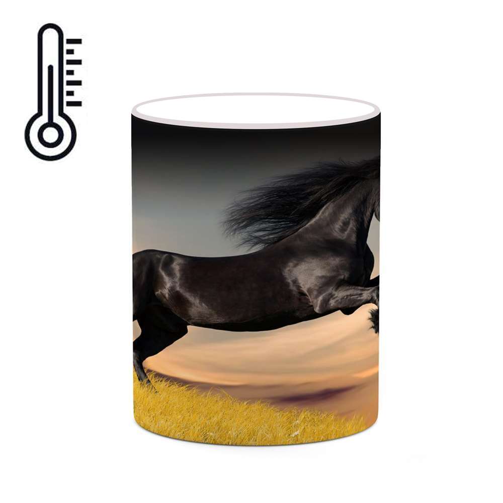 ماگ حرارتی کاکتی طرح اسب مدل mgh24084