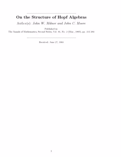 خرید و دانلود نسخه کامل کتاب On the Structure of Hopf Algebras