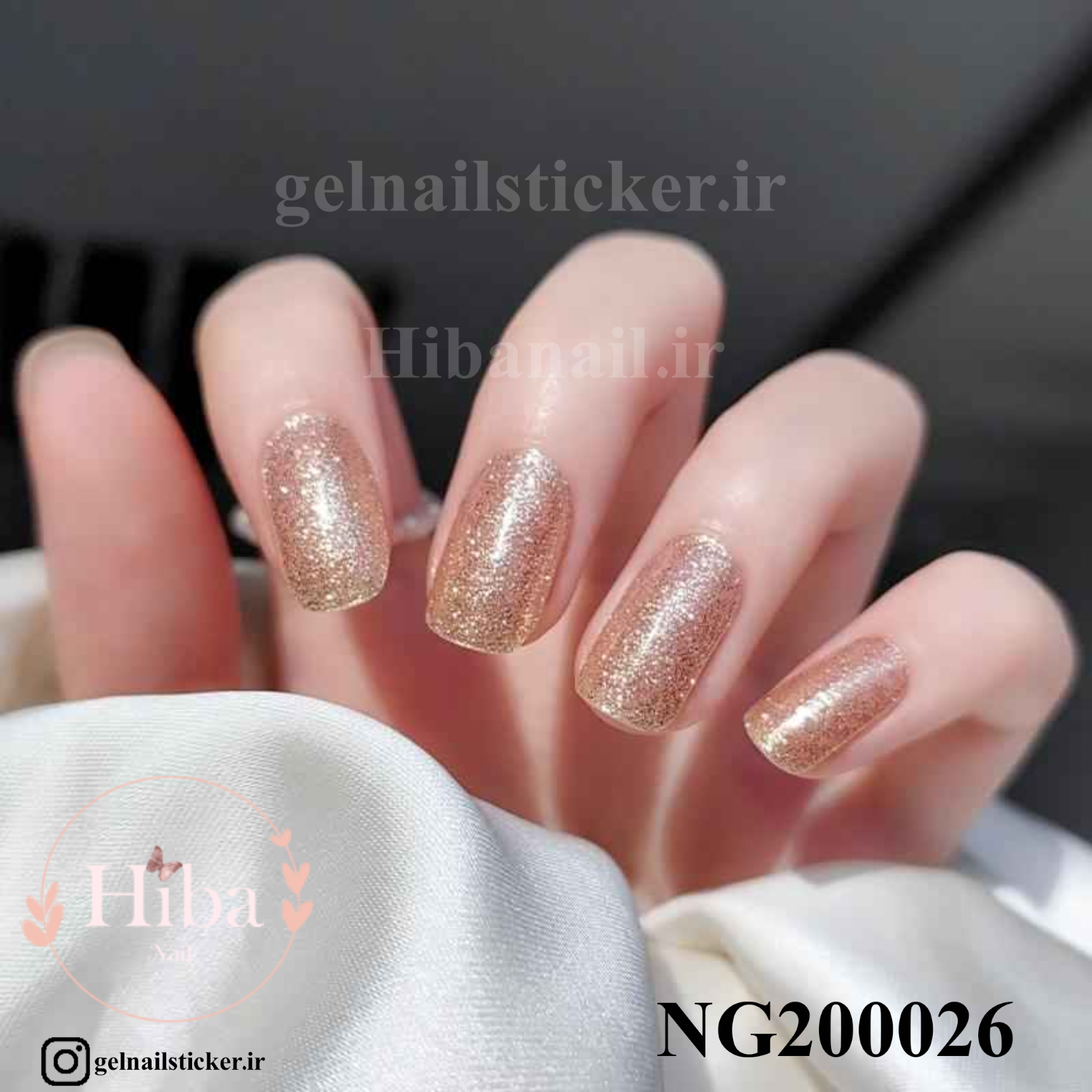 استیکر ژله ای کاشت ناخن (نیل رپ)_کد NG200026