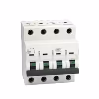 کلید مینیاتوری سه پل + نول 32 آمپر پارس فانال مدل C32-10K-3P