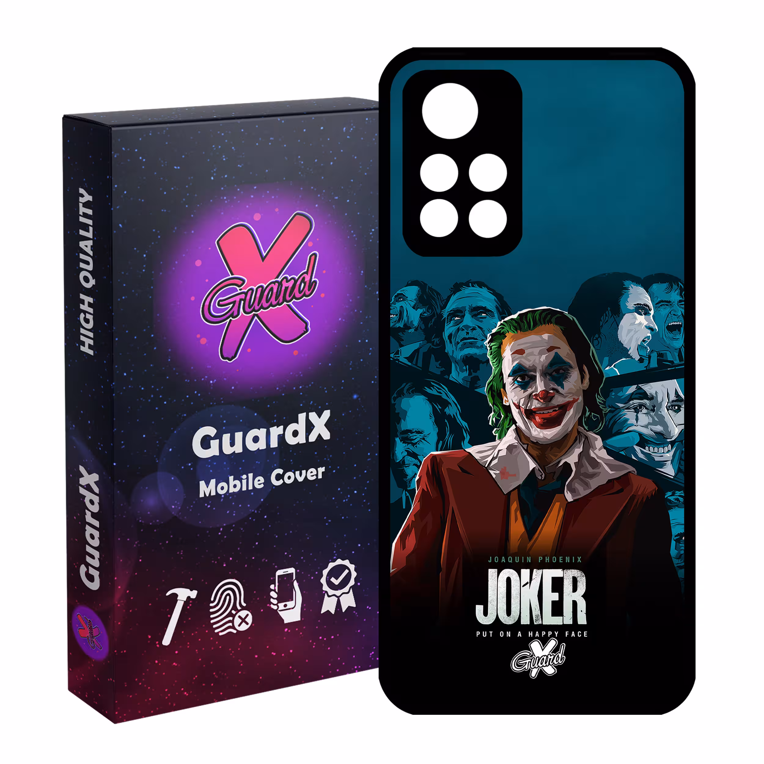 کاور گارد ایکس طرح جوکر مدل Glass10201 مناسب برای گوشی موبایل شیائومی Poco M4 Pro 5G/Redmi Note 11T 5G/Redmi Note 11S 5G