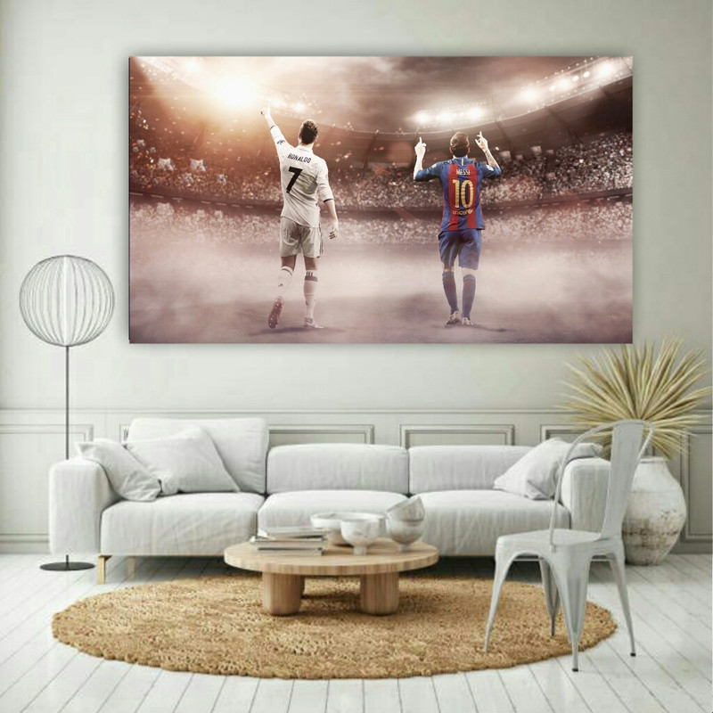 تابلو شاسی مدل رونالدو و مسی کد AR8985 | دنیای قاب