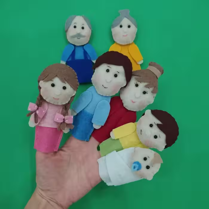 عروسک انگشتی خانواده اقای هپی و 