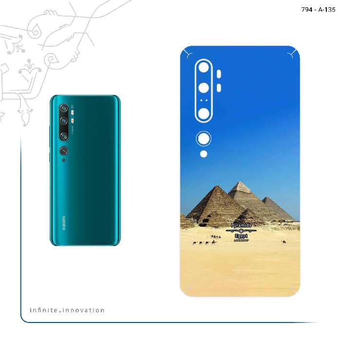 برچسب پوششی ماهوت مدل Pyramids of Egypt مناسب برای گوشی موبایل شیائومی Mi Note 10 Pro