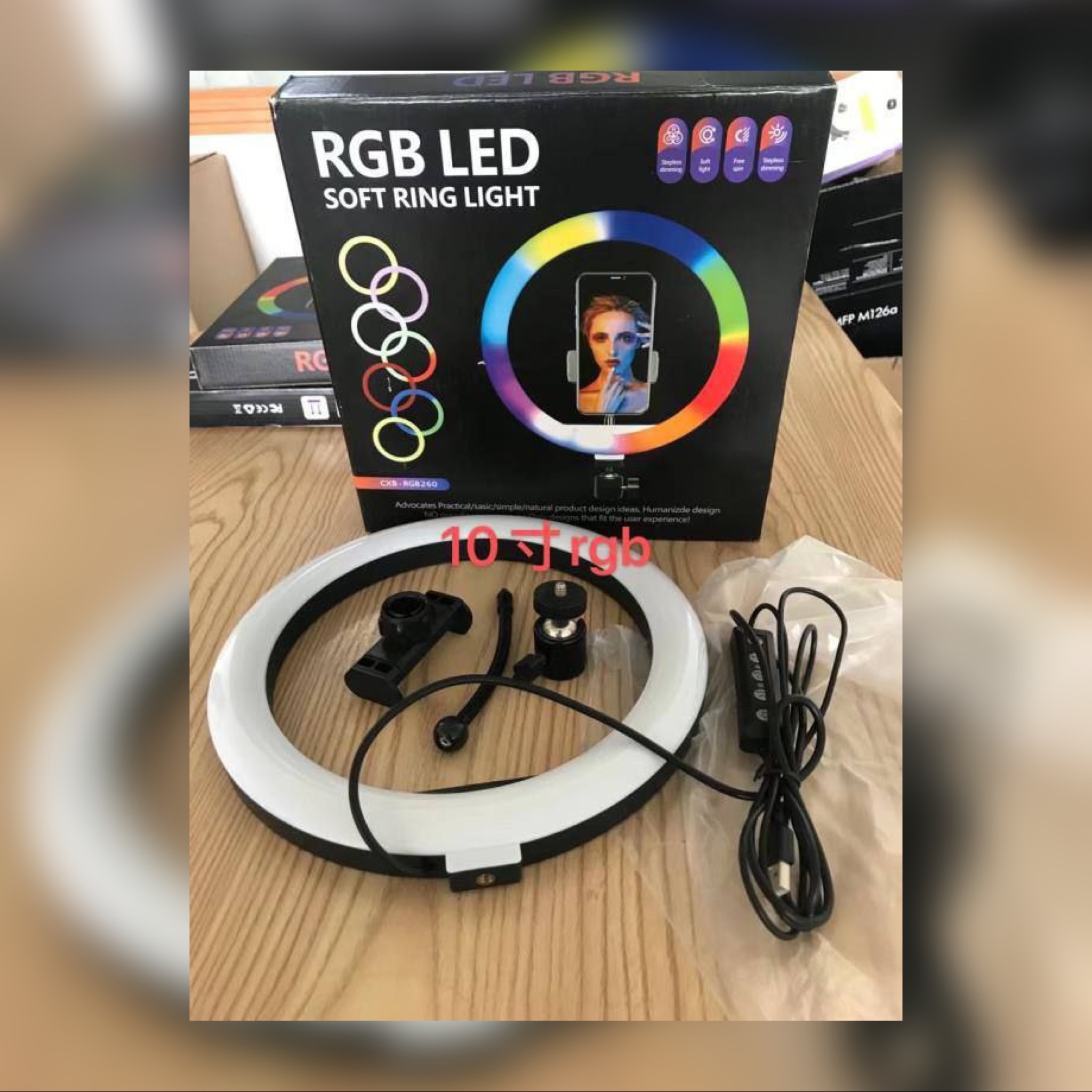 رینگ لایت MG30 همراه با پایه