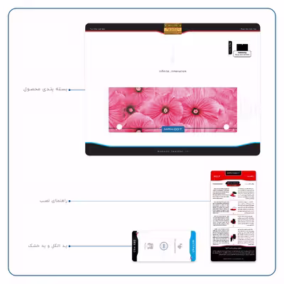 برچسب پوششی ماهوت مدل Pink-Flower مناسب برای تبلت سامسونگ Galaxy Tab S 10.5 2014 T805