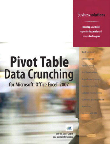 خرید و دانلود نسخه کامل کتاب Pivot Table Data Crunching for Microsoft Office Excel 2007