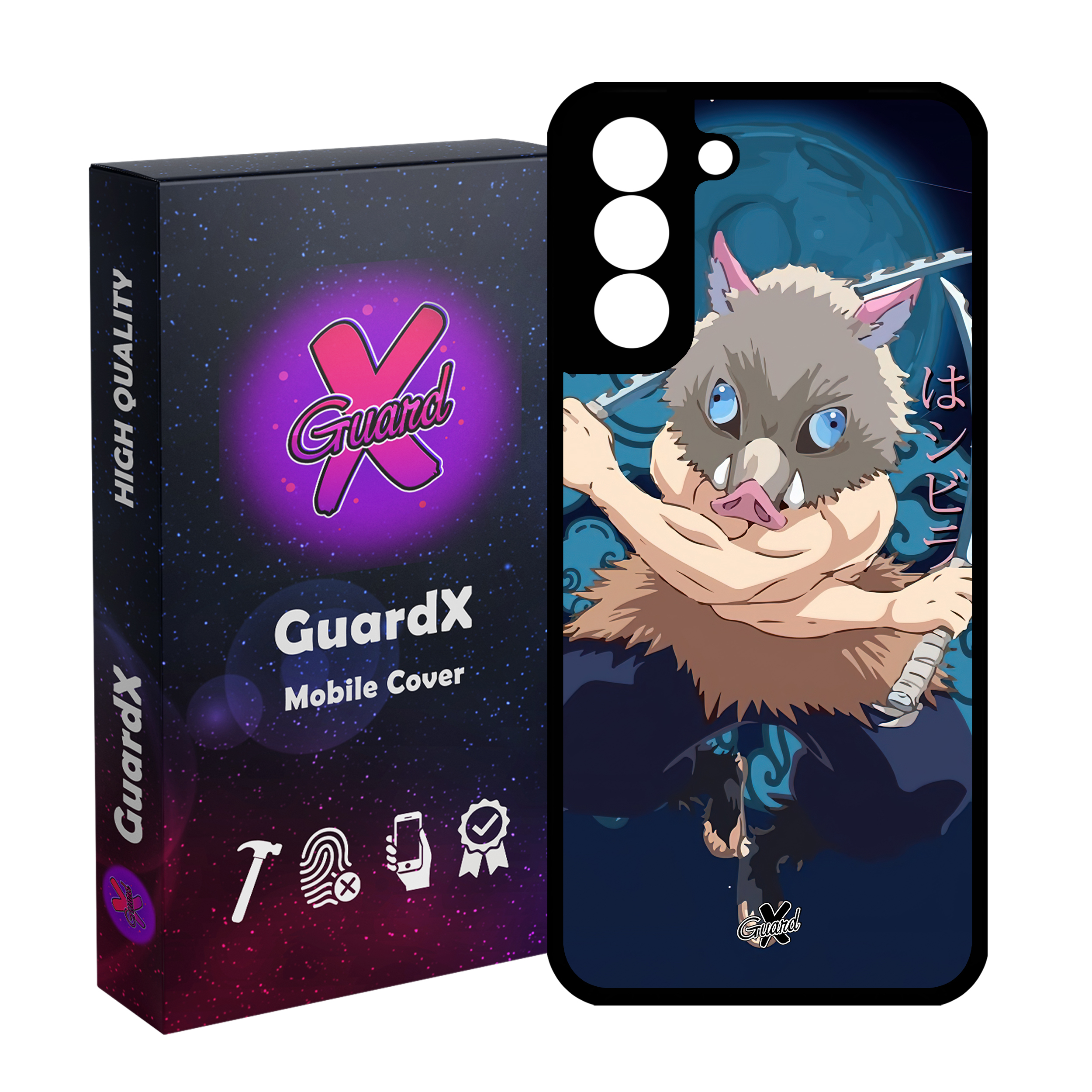 کاور گارد ایکس طرح شیطان کش انیمه مدل Glass10560 مناسب برای گوشی موبایل سامسونگ Galaxy S21