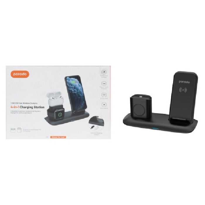 شارژر بی سیم سه کاره پرودو مدل PD-W02