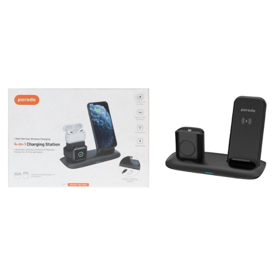 شارژر بی سیم سه کاره پرودو مدل PD-W02