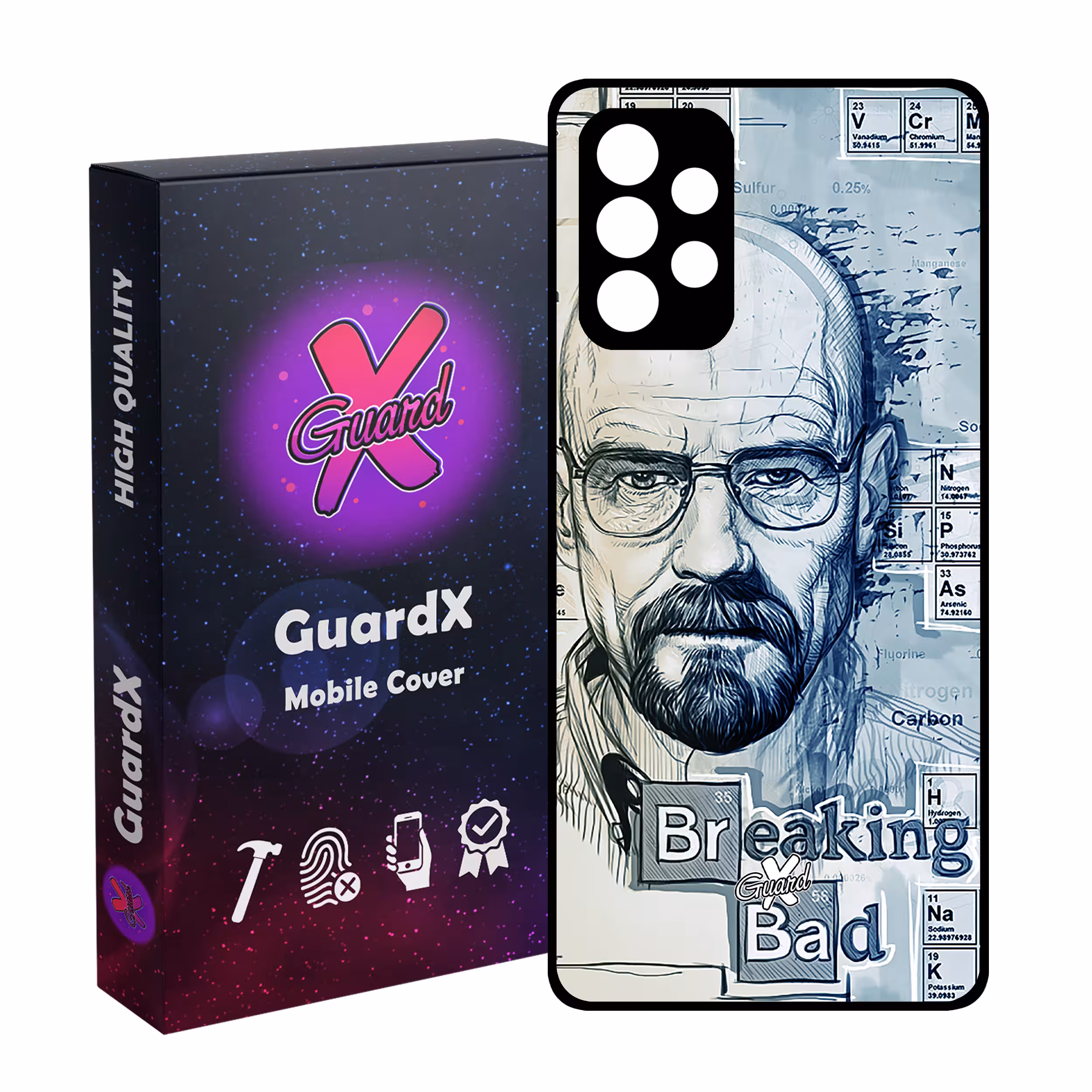 کاور گارد ایکس طرح Breaking Bad مدل Glass10202 مناسب برای گوشی موبایل سامسونگ Galaxy A32 4G