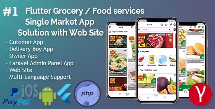 دانلود اپلیکیشن فلاتر سوپرمارکت و داروخانه Single Market