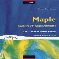 خرید و دانلود نسخه کامل کتاب Maple, cours et applications