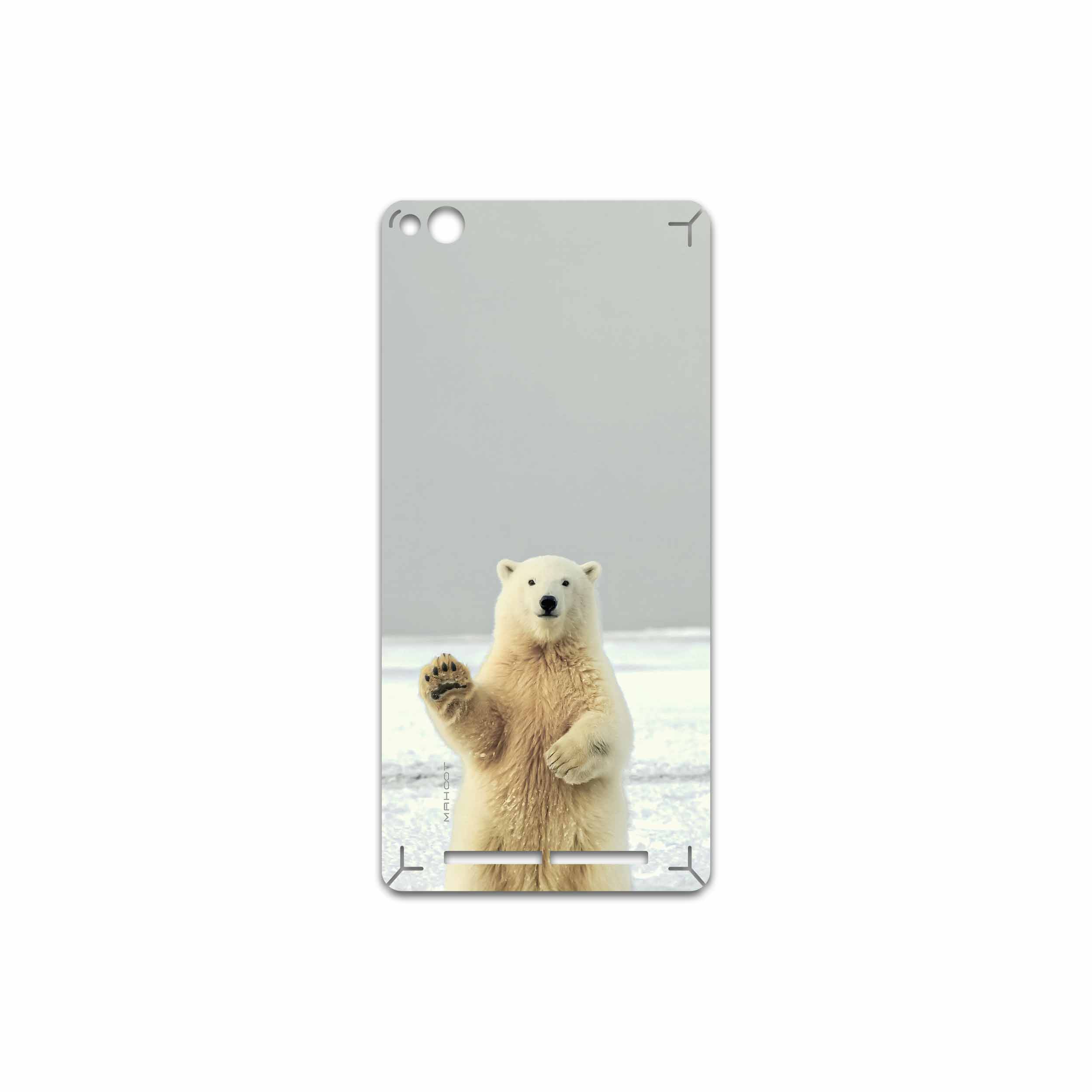 برچسب پوششی ماهوت مدل Polar bear مناسب برای گوشی موبایل شیائومی Redmi 3
