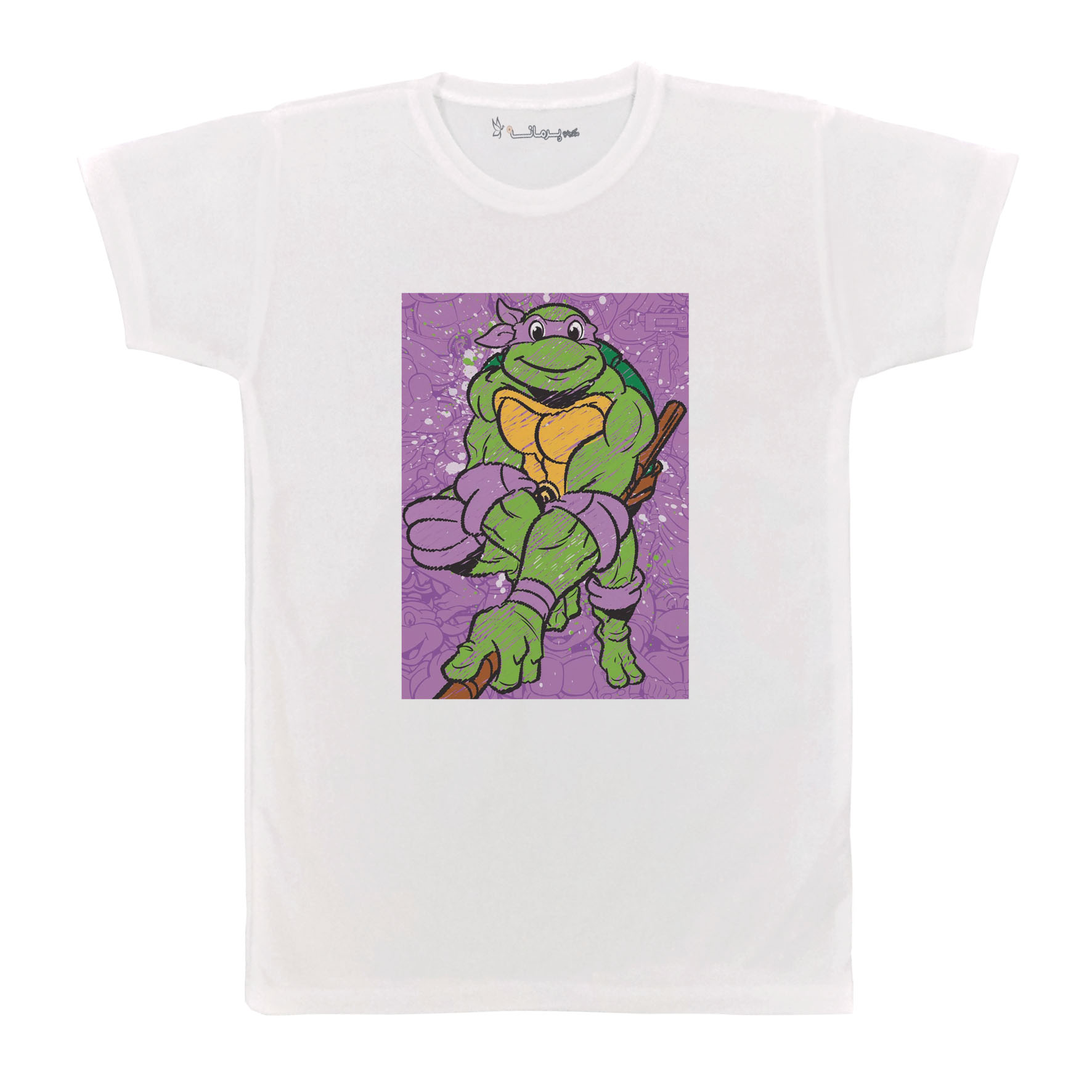 تی شرت آستین کوتاه بچگانه پرمانه طرح لاکپشت های نینجا کد pmt.6677