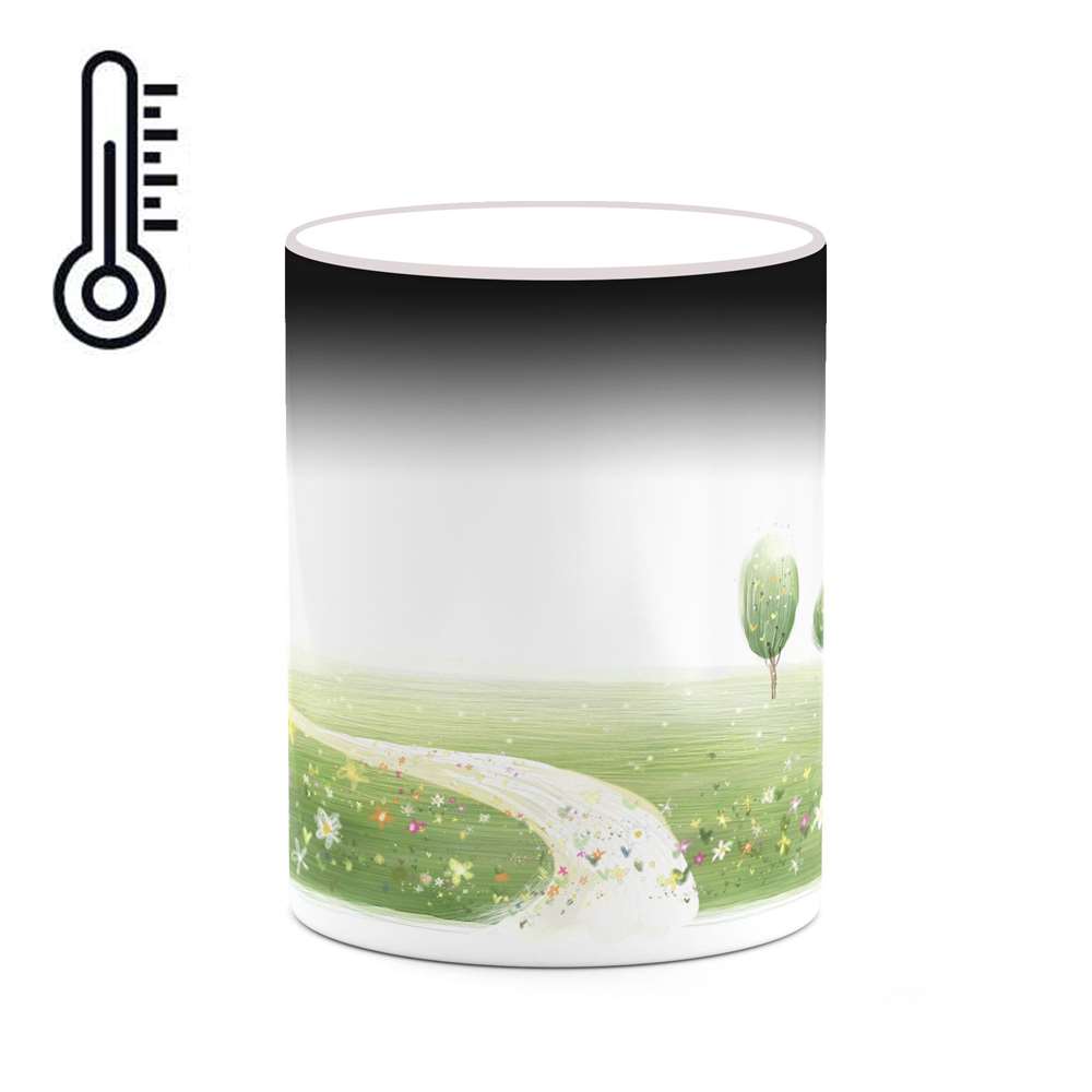 ماگ حرارتی کاکتی طرح دنیای فانتزی مدل mgh18656