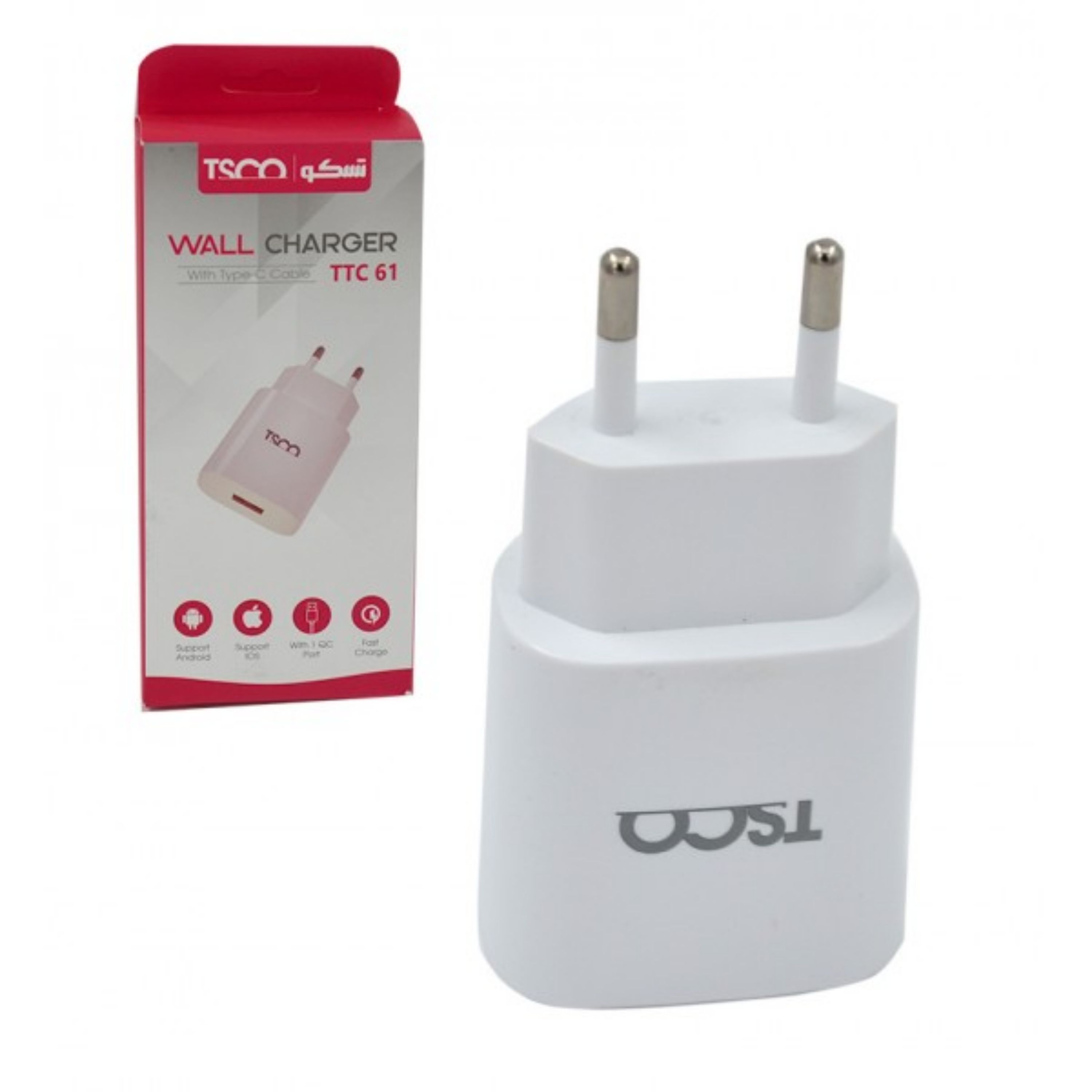 شارژر دیواری تسکو مدل TTC 61(WALL CHARGER TTC 61)