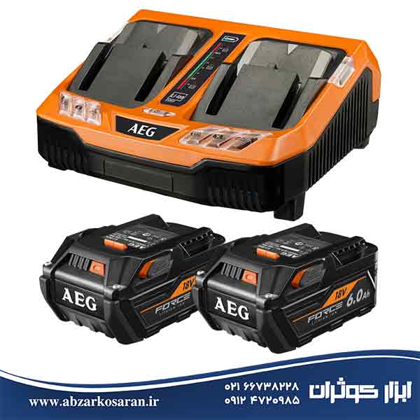 کیت باتری و شارژر آاگ AEG مدل A18OSKDPS162