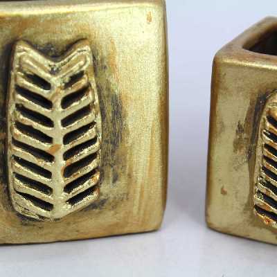 گلدان طرح cubic مجموعه 2 عددی